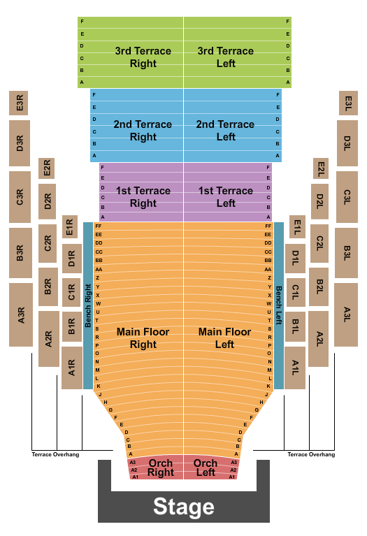 Clowes Memorial Hall & Juliet Seating Chart